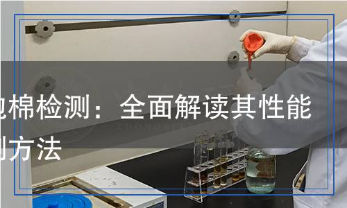 導(dǎo)電泡棉檢測(cè)：全面解讀其性能與檢測(cè)方法